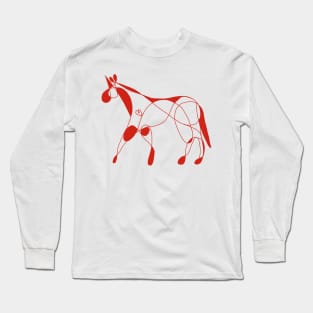 Heart Pop Unicorn Long Sleeve T-Shirt